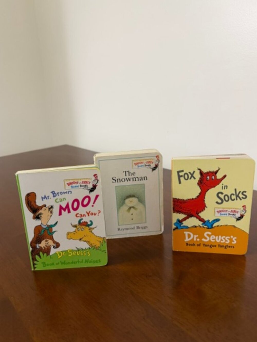 VINTAGE Dr. Seuss Bright & Early Board Book Bundle Lot of 3 Classics.